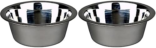  Advance Pet Products Stainless Steel Feeding Bowls, 10-Quart