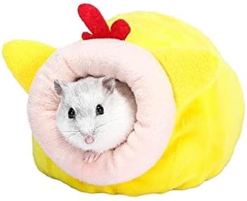  JKXWX Pet Hammock Cute Pet Nest Fruit Animal Food Nest Hanging Bed Hamster Hammock Small Animal Accessories For Hamster Rabbit Pet Hammock Bed (Color : Light Grey)