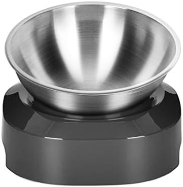  SOFEA Cat Necklace Storage Necklace Storage Necklace StorageDog Cat Bowls With Raised Stand Pet Puppy Food Water Feeder 15° Tilted Platform