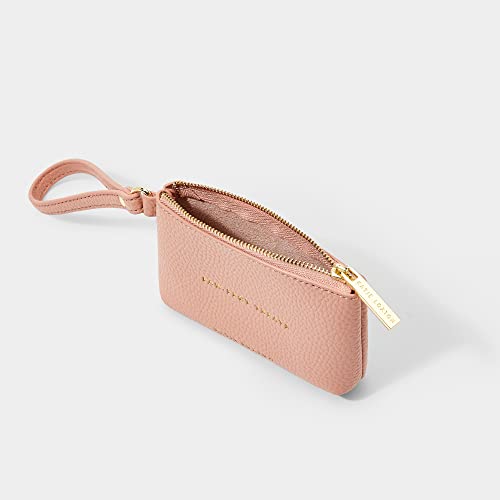  KATIE LOXTON Paw-FECT Zip Top Pebbled Vegan Leather Pet Treat Bag Pouch Pink