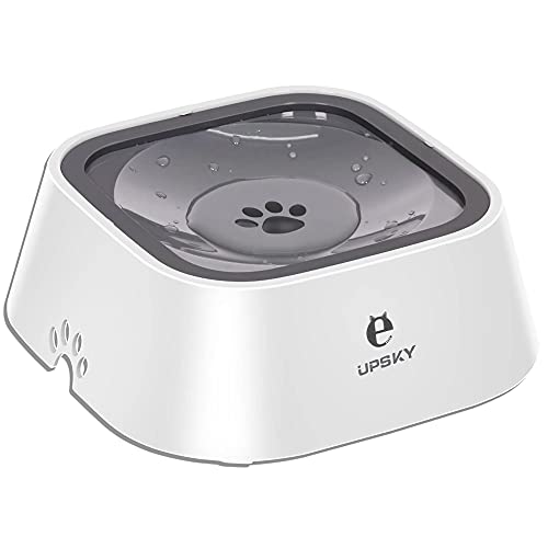  UPSKY Dog Bowl Dog Water Bowl No Spill Pet Water Bowl No Drip Slow Water Feeder Dog Bowl No-Slip Pet Water Dispenser 35oz Slow Drinking Bowl For Dogs And Cats