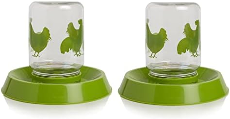  Lixit Reversible Waterers And Feeders For Chickens And Wild Birds (128 Ounce (Pack Of 2))