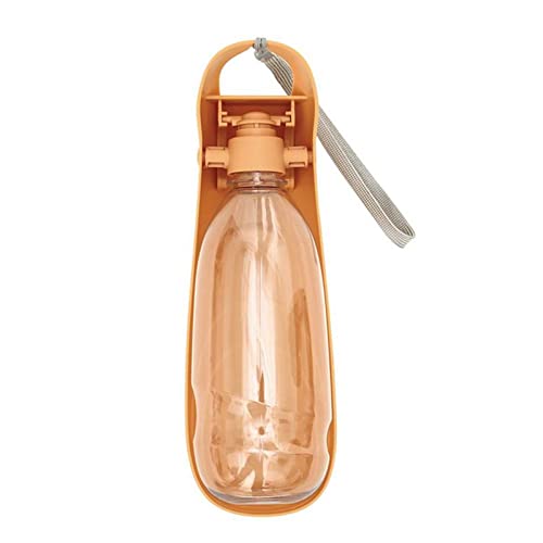  AACARB Cat Water Dispenser, Portable Pet Dog Cat Water Bottle Travel Cups Drinking Bowl Outdoor Feeder Leak Proof Dog Water Dispenser Pet Products For Dogs (Color : Orange)