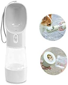  MAOCG Dog Water Bottle For Walking, Multifunctional And Portable Dog Travel Water Dispenser With Food Container,Detachable Design Combo Cup For Drinking And Eating,Suitable For Cats And Puppy