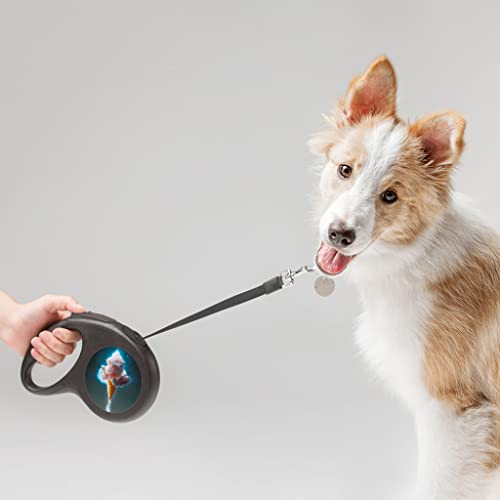 GENERIC Kawaii Food Retractable Pet Leash - Ice Cream Cone Leash - Cute Dog Leash - 118 Inches
