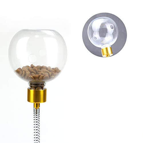  Cat Feeder Toy - 360-Degree Indoor Cats Slow Feeder Interactive Toy With Stable Base,Indoor Cats Food Snack Dispenser Toy For Living Rooms Yuab