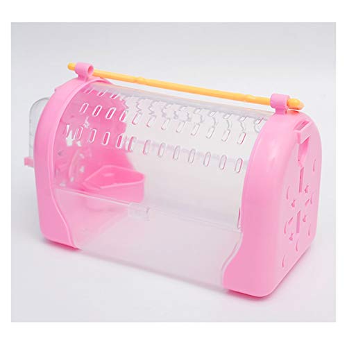  DEPILA Feeding Bird Carrier Lightweight Bird Carrier, Bird Travel Cage， Lightweight Pets Birds Travel Cage With Food Cup Food Box Economy Bird Cage Parrot Parakeet Macaw Small Bird Box
