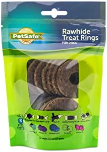  PetSafe Treat Rings - 16 Rings - Size B - Original & Busy Buddy Bristle Bone - Treat-Holding Toy For Dogs - Purple, Large