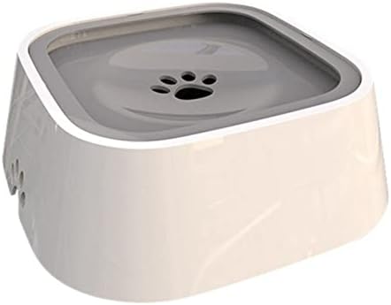  AACARB Cat Water Dispenser, Pet Dog Cat Bowl Floating Water Drinking Bowl Not Wet Mouth Splash Water Cat Bowl Not Sprinkler Portable Water Dispenser Dog Bowl (Size : Branco)