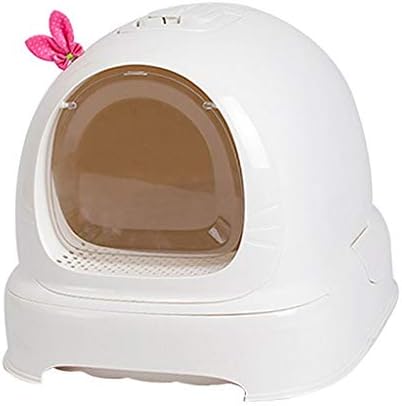  KIZQYN Pet Toilet Cat Litter Bowl Full Closed Drawer Cat Food Cat Toilet Large Cat Sand Bowl Anti-Splashing Cat Pot Pot Pull Deodorant Cat Litter Box (Color : Gray)
