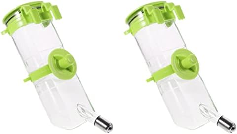  Hanging Nozzle Home Pigs Mice Drip Green Sugar Feeding Animal Cage Rabbits Dog Bowls Bottles Birds For Rats And Guinea No- Hamster Leak-Proof Ferrets Small Food Bunnies Parrot