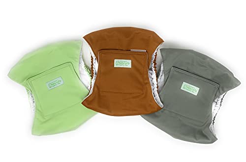  Dr. Judy Morgan's Naturally Healthy Pets Washable Male Dog Diaper Belly Band Wrap Solid Colors (Large)