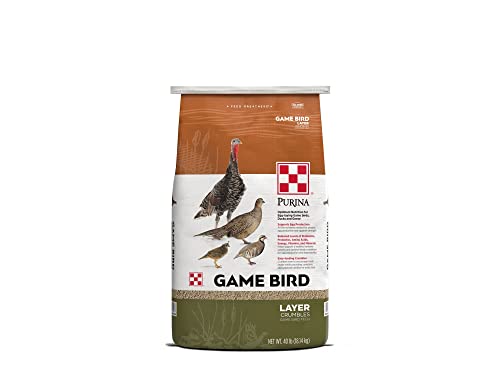  Purina | Game Bird Layer Feed | Crumbles | 40 Pound (40 LB) Bag