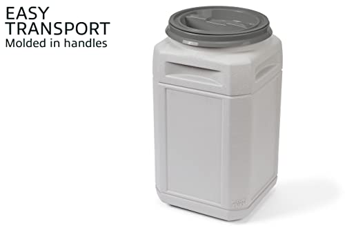  Mighty Tuff 13 Gallon/up To 54 Pound Pet Food Storage Container With Airtight Lid And Built-In Handles For Easy Transport, Made For Durable And Versatile Storage