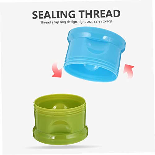  POPETPOP 6 Pcs Bird Feeder Water Cup Drink Dispenser Colorful Drinking Glasses Travel Cockatiel Outdoor Bird Aviary Bird Treat Box Bird Supply Parrot Feeder Cup Green Food Snack Cup