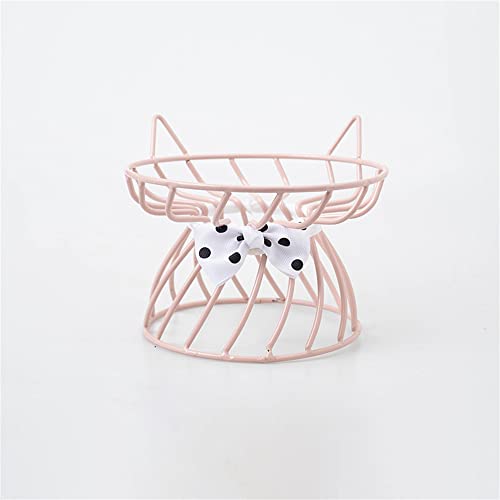  Shiningirl Raised Cat Food Bowls Ceramic Cat Bowl With Metal Stand Elevated Cat Feeding Bowl Cat Dish With Non-Slip Mat Pet Food Bowl For Cats And Small Dogs