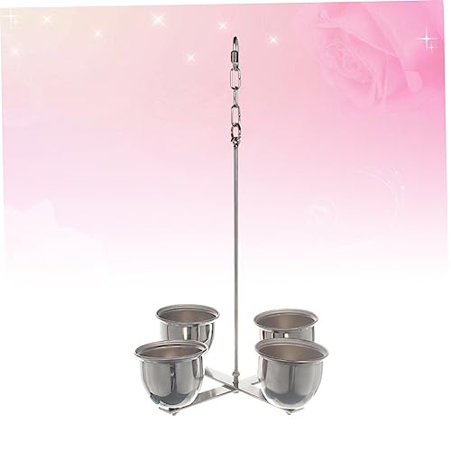  POPETPOP Parrot Food Parrot Food Pet Feeder Parrot Food Cups Stainless Steel Cups For Feeding Pet Pet Dog Squirrel Cat Food Bowl Silver Water Feeding Cups Cockatiel Food