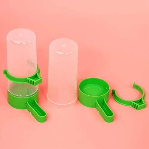  NOGRAX Parakeet Food Pet Bird Supplies 10PCS Medium Size Automatic Bird Parrot Feeding Cup Portable Feeder Cup Parrot Drinking Cup Bird Supplies Water Feeder (Color : Green, Size : 3.5x10.5cm)