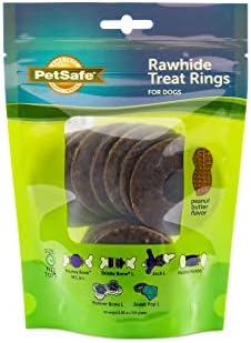  PetSafe Treat Rings - 16 Rings - Size B - Original & Busy Buddy Bristle Bone - Treat-Holding Toy For Dogs - Purple, Large