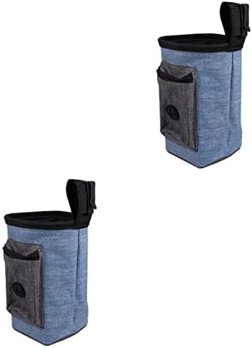  Balacoo Bag Portable Blue Multi-Function Pet Carries Snacks Snack Bag, Treat Accessories Training, Dispenser, And Built-in Outdoor Bag Poop Draw Dog Storage Design Training Toy - Food