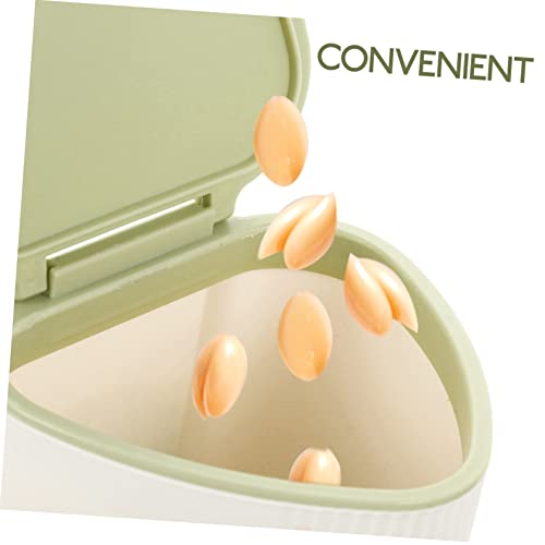  1 Set Steel Green Reusable Cat Automatic Pigs Bowls Rat Food Dog Accessories Hamster Rabbits Bottle Animal Pet Ferrets Parrots Hanging Cats Container Nuts Cage Feeder Household