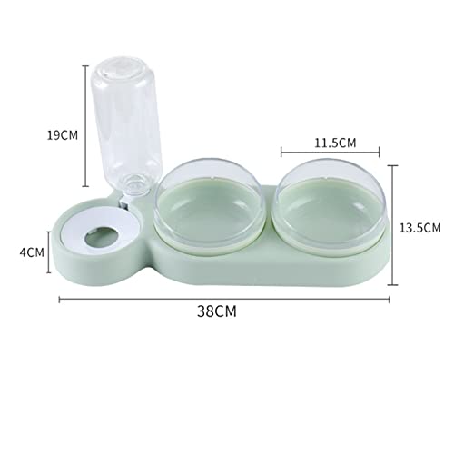  AYENCI Cat Automatic Water, Automatic Cat Bowl Pet Dog Bowl Feeder With Water Supply (Size : Dark Bule)