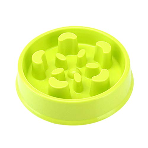  Balacoo Plastic Slow Feeder Cat Feeding Devices Puppy Feeder Dog Bowls Dog Slow Bowl Anti Dog Food Bowl Plastic Dog Food Feeding Bowl For Pet Dog (Light Green) Puppy Pet Slow Feeder Bowl