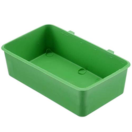  Green Bird Bath Plastic Hanging Cups Feeding Bowl Water Feeder Food Cage Cup Basin Pet For Parrot Poultry Chickadees Nuthatches Woodpeckers Wrens Bluebirds Goldfinches 4.72'' X 2.75'' X 1.37''