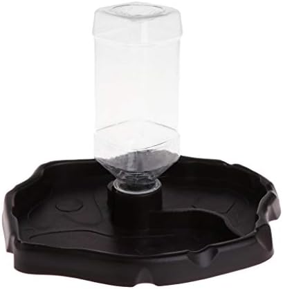  7haofang Reptile Feeder 2 In 1 Automatic Water Food Feeding Plate Lizard Turtle Dispenser