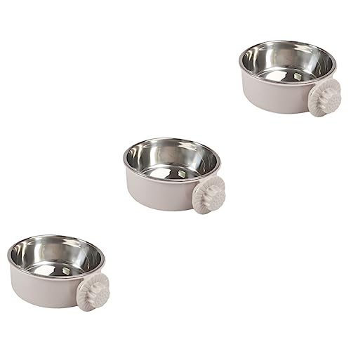  Iplusmile 3pcs Chinchilla Cups Small Stainless Animal Conure Bows Steel Birds Supplies Water Cup Coop Cat S Bowls Macaw Pet Food Dog Grey Puppy Cockatiel Feeders Bird Parakeet Dish Feeding