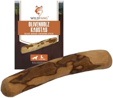 Wildfang® Olive Wood - Chewing Stick For Dogs, 100% Natural Dog Toy, Dental Care & Training…