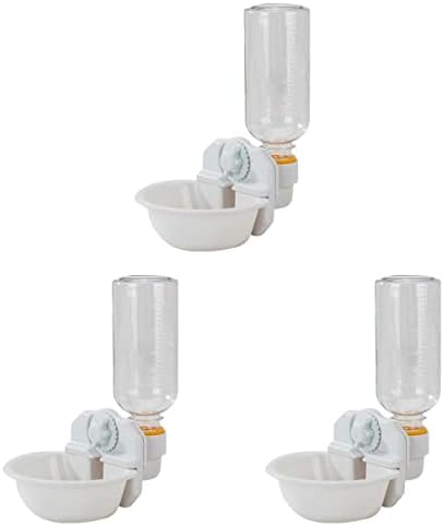  3pcs Plastic Bottle Pigeon, Feeder, Automatic Dispenser Cat Cats Bird Tool - Drinking Bowls With White Pigeon For Cage Dog Food Tool, Accessories Kitten Dogs Bowl- Rabbit