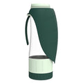  AACARB Cat Water Dispenser, Portable Pet Water Bottle Soft Silicone Leaf Design Travel Dogs Bowl Outdoor Walking Water Bottle Cat Supplies Drinking Device (Color : Green)