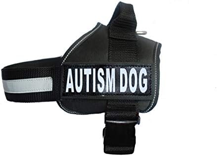  Autism Nylon Service Dog Vest Harness. Purchase Comes With 2 Reflective Autism Dog Removable Patches. Please Measure Your Dog Before Ordering