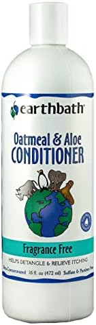  Earthbath Oatmeal & Aloe Conditioner, Vanilla & Almond, 16 Oz – Dog Conditioner For Allergies & Itching, Dry Skin – Made In USA