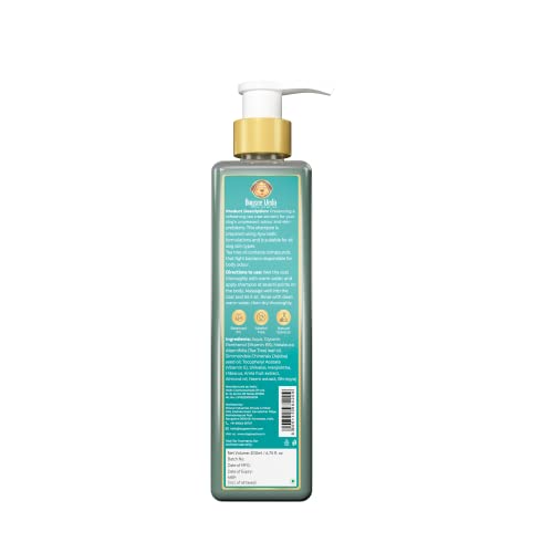  Dogsee Veda Odour Control Tea Tree Dog Shampoo | 100% Natural And Paraben Free | Ayurvedic | Cruelty-Free | Controls Odour, Fights Microbes And Refreshes Skin - 6.75 Fl.oz