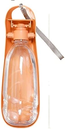  AYENCI Cat Automatic Water, 550Ml Pet Dog/Kitten Accompanying Water Cup Go Out Outdoor Feeding Water Drinking Fountain Portable Multi-Capacity Water Bottle (Color : Orange)