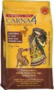  CARNA4 Easy Chew Dog Food, Venison, 2.2 Lb