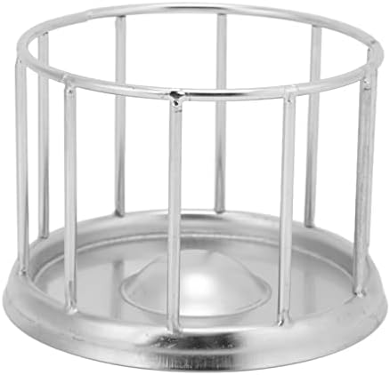  Reptile Stainless Steel Food Dish, Pet Round Railing Shape Tortoise Dish Water Tray Dish Water Tray For Home Vivarium Pet Store Lizard Turtle Chameleon Reptiles