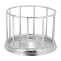  Reptile Stainless Steel Food Dish, Pet Round Railing Shape Tortoise Dish Water Tray Dish Water Tray For Home Vivarium Pet Store Lizard Turtle Chameleon Reptiles