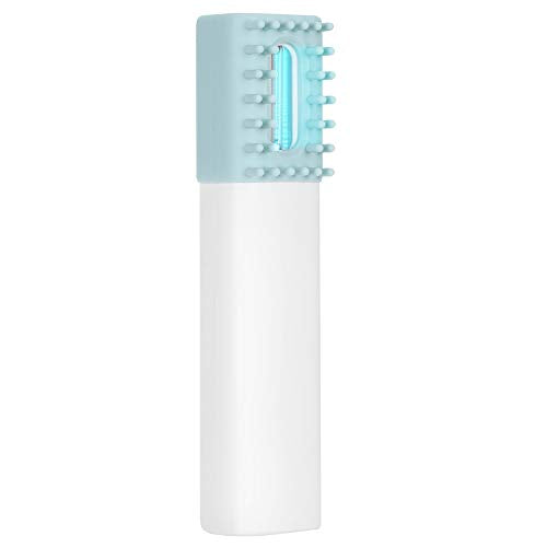  SAZAO Dog Massage Comb, Pet USB Charging Pet Comb, Anti?Acne Pet Comb, Handheld UV Light Dog Grooming Comb