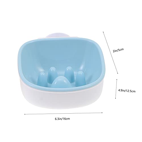  Ceramic Dog Bowls 2pcs Dog Slow Feeder Bowl Slowing Feeding Food And Water Dish Pet Hanging Bowl Eating Feeder Container For Puppy Kitten Cage Accessory Silicone Dog Bowl