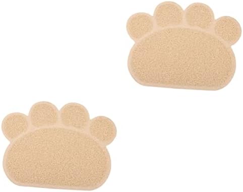  Litter Mat Bowl Shaped Accessory Water Puppies Tray Under Dogs Litter Use Feeding Non- Training Mat Kitten Place Food Daily Paw Indoor Cushion Home Cat For Pet Blanket Pad 4pcs And