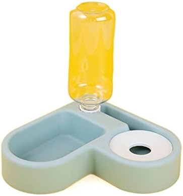  AYUSEA Pet Water Dispenser, Pet Gravity Waterer - Automatiic Refill Water Dispenser Bowl And Food Bowl For Cats Dogs - Prevent From Wet Mouths (Color : Pink)