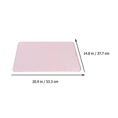  ULTECHNOVO Litter Mat Pet Tier Tray Pieces Cat Mat- Mat Food Placemat Foldable Cat Litter Pad Silicone 2 Tier Tray 2 Tier Tray 2 Tier Tray 2 Tier Tray Food Trays Food Trays Dog Food Tray