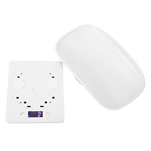  MOUMOUTEN 1G~10 Kg Digital Electronic Scale, ABS White Black Light Display Electronic Weight Scale Digital Scale For Puppy Cat Rabbit Tortoise Piglet Animals
