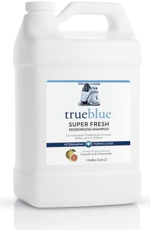  TrueBlue Grapefruit & Chamomile Deodorizing Dog Shampoo – Cleansing Wash, Moisturizing – Toxin Free, Natural Botanical Blend – Tearless – 12 Fl. Oz.