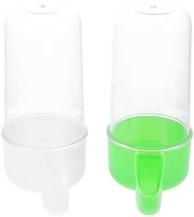  Mipcase 8 Pcs Bird Feeder Bunny Food Rabbit Water Dispenser Bird Cage Feeder Parrot Food Dispenser Dog Water Dispenser For Cage Small Animal Waterer Plastic Feeding Box Parrot Feeding Tool