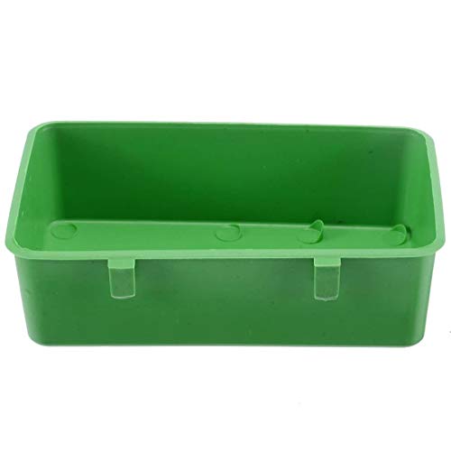  Green Bird Bath Plastic Hanging Cups Feeding Bowl Water Feeder Food Cage Cup Basin Pet For Parrot Poultry Chickadees Nuthatches Woodpeckers Wrens Bluebirds Goldfinches 4.72'' X 2.75'' X 1.37''
