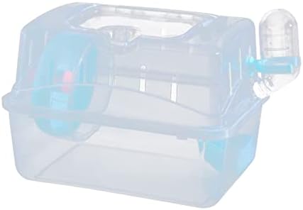  Angel3292 Hamster Travel Case With Food Bowl Running Wheel Multifunctional Portable Hamster Carrier Small Pet Crate Pet Supplies Small Pet